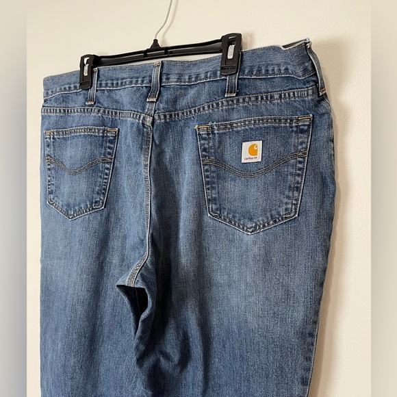 Carhartt Mens Blue Jeans Size 42x30 - Picture 4 of 9